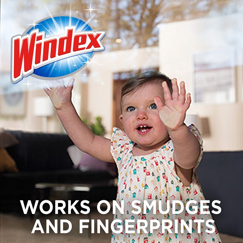 Windex Wipes Glass Cleaning, Pre-Moistened Glass and Surface Wipes to Clean Home Surfaces, Original Scent, 38 Count - Image 3